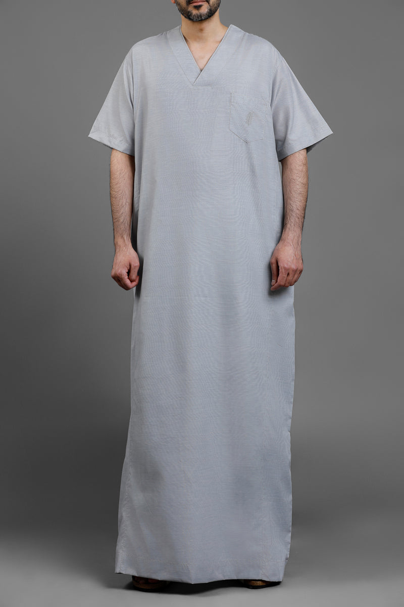 ثوب مريح للبيت بقصة على شكل V