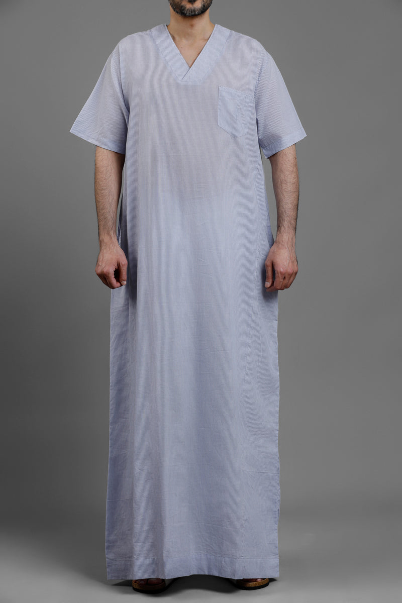 ثوب مريح للبيت بقصة على شكل V