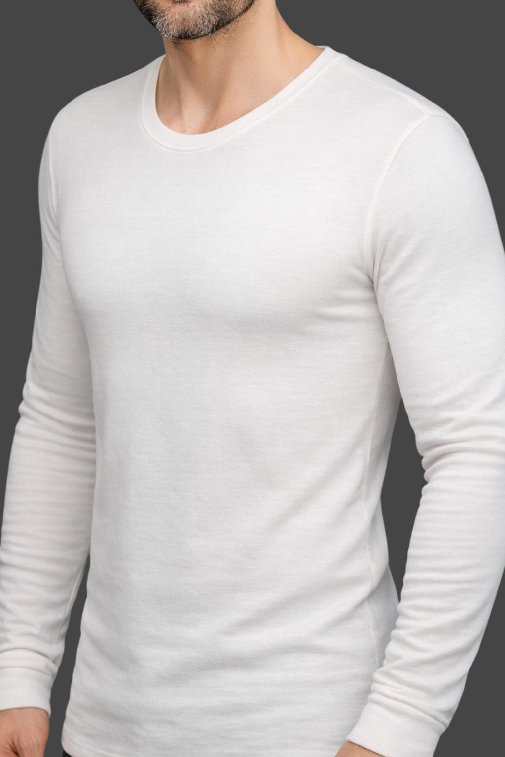 تيشيرت داخلي طويل الأكمام بخامة كشمير