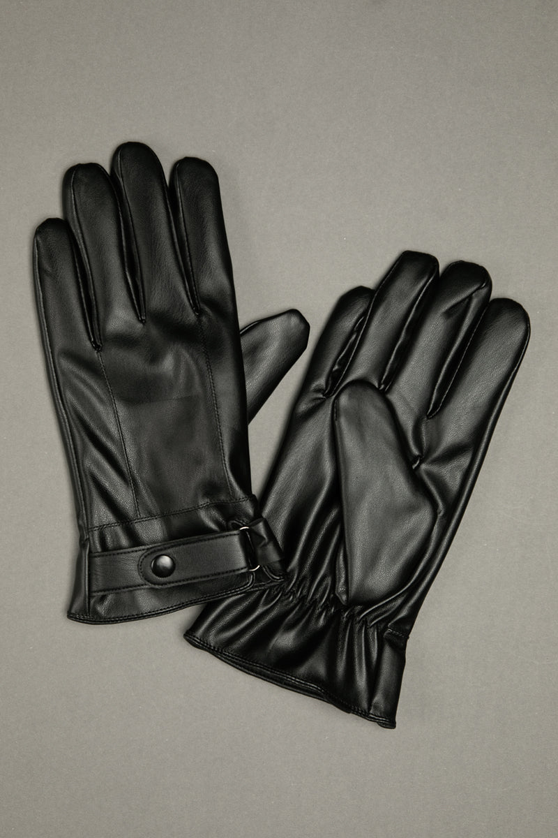 قفازات جلدية بسوار قابل للضبط لإحكام الإغلاق