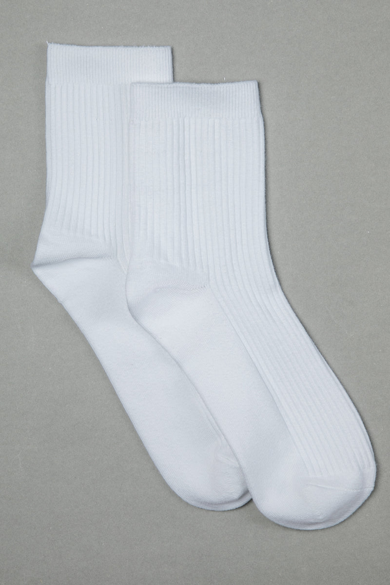 جوارب قطنية مضلّعة بطول كلاسيكي – 3 أزواج